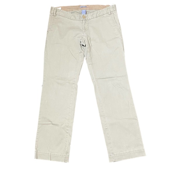 Gap Maternity Ankle Stretch Pants Straight Leg Flap Pockets Women Size 1 - Picture 1 of 9